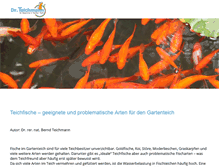 Tablet Screenshot of garten-teichfische.de